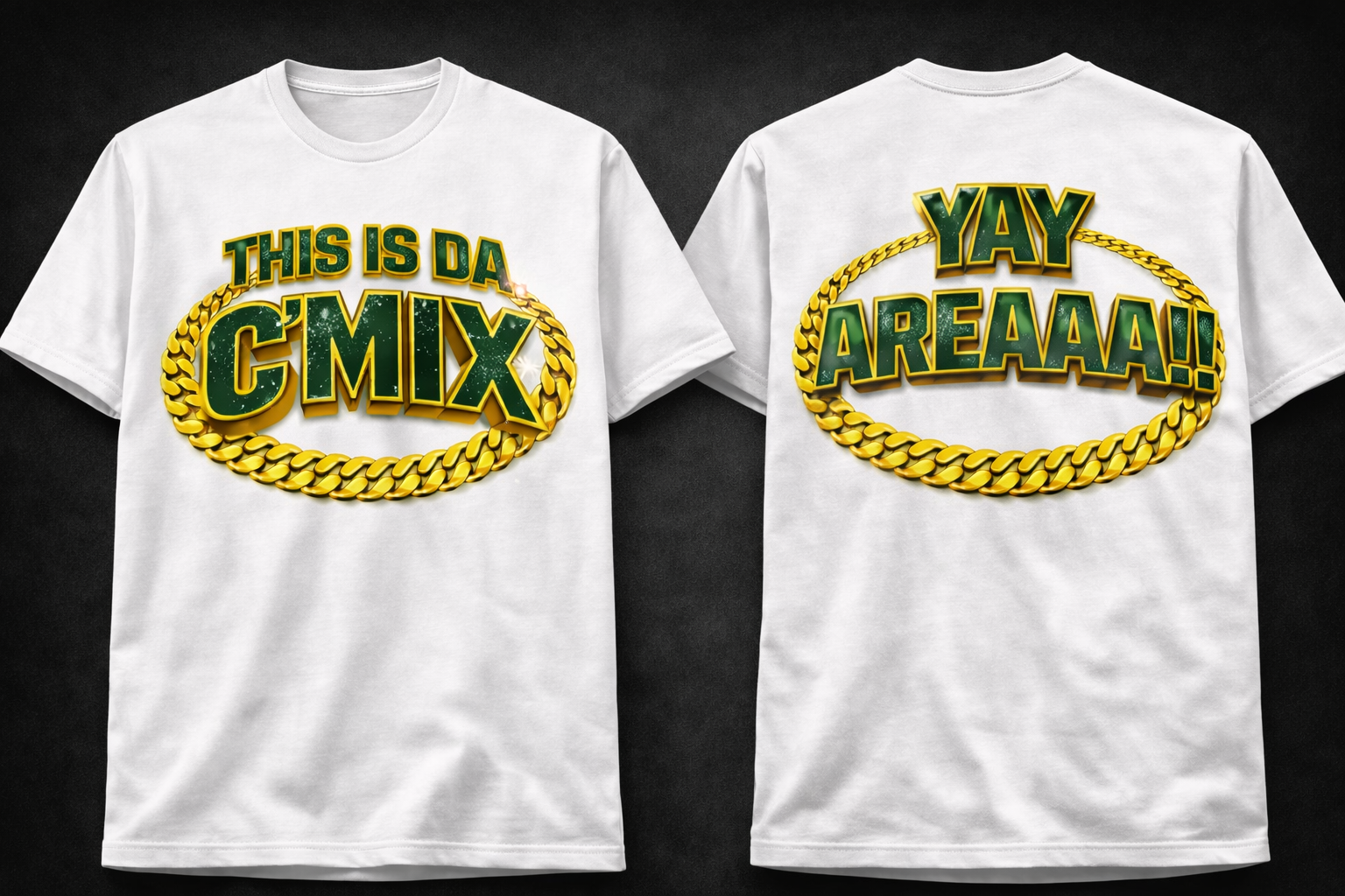 BAY ENERGY C’MIX TEE (WHITE, GREEN, GOLD)